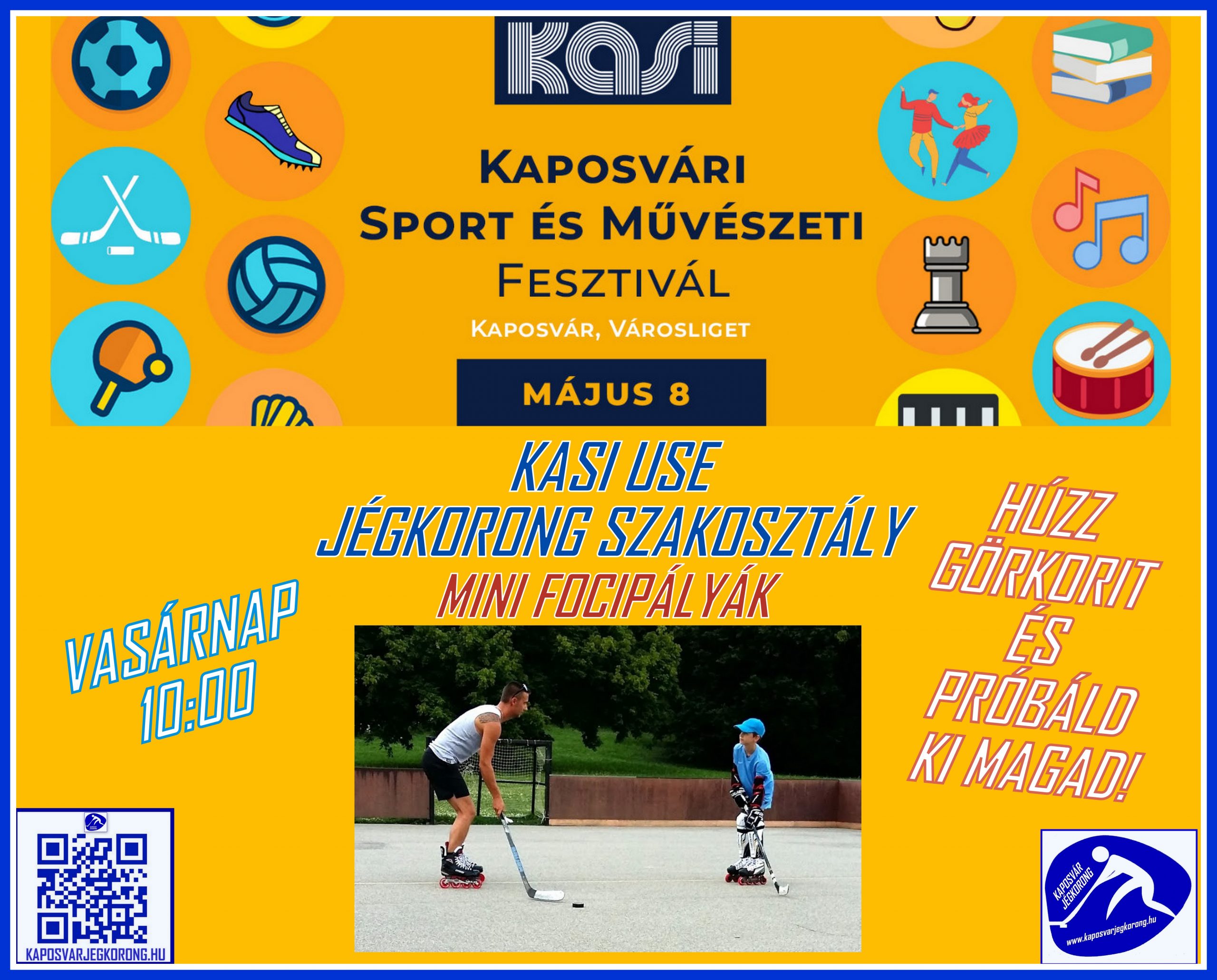 Read more about the article KAPOSVÁRI SPORT ÉS MŰVÉSZETI FESZTIVÁL 2022.05.08. Vasárnap 10:00-16:00.