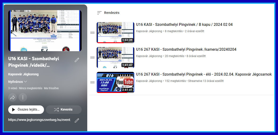 You are currently viewing U16 KASI- Szombathelyi Pingvinek / videók/ 2024.02.04. Kaposvár